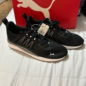 Puma Pacer Net Cage Black Lightweight Running Shoes Sneakers Size US 10.5